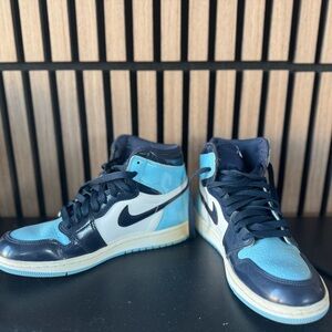Nike Air Jordan High-Tops Unc Patent Blue